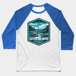 Gates of the Arctic National Park Vintage WPA Style National Parks Art Baseball T-Shirt